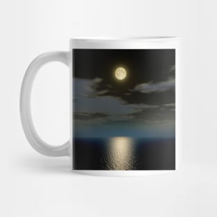 Full moon over the sea (C024/7274) Mug